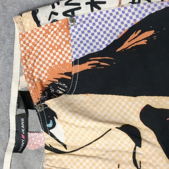 DKNY vintage 90's Pop Art Pants Roy Lichtenstein Juniors size 5 - Picture 12 of 15